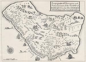 Richard Ligon's map of Barbados published in 1657