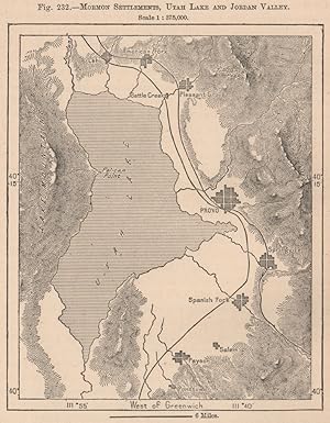 Mormon settlements, Utah Lake and Jordan Valley