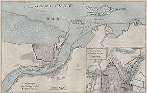 Fig. 56. Ningpo, Chinhai and approaches to the Yung Kiang; Inset map of Hangchow