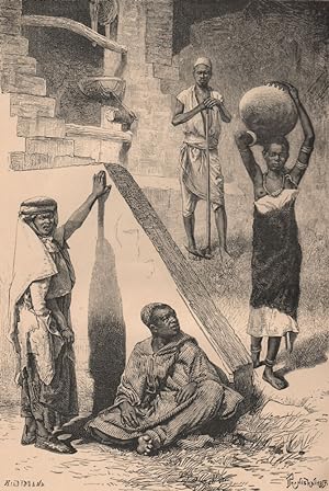 Arabs, Sudanese Negro and Female Shilluk slave