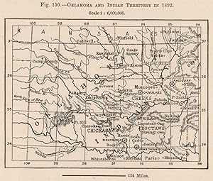 Oklahoma and Indian Territory in 1892
