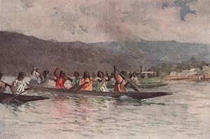 Wahine's Canoe race on the Waikato