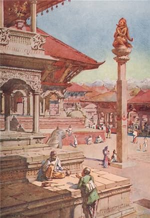 A corner of the Durbar Square, Patan, Nepal