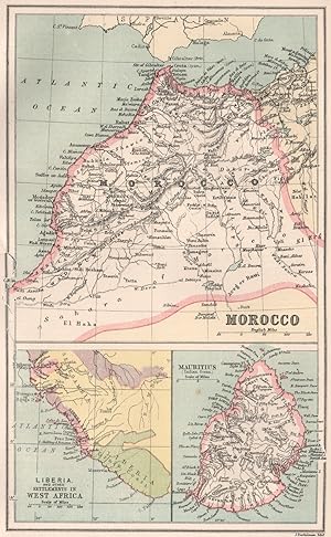 Morocco; Liberia and other settlements in West Africa; Mauritius (Indian Ocean)