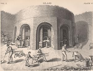 Glass; Fig. 1. Flint-Glass Manufactory