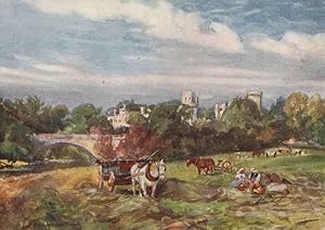 Imagen del vendedor de Warwick Castle from the bridge a la venta por Antiqua Print Gallery