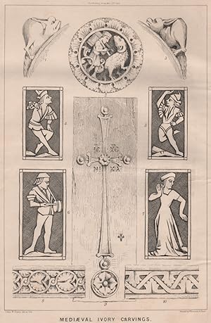 Imagen del vendedor de Mediaeval lvory carvings a la venta por Antiqua Print Gallery