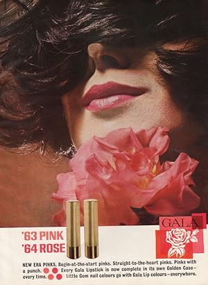 Gala. '63 Pink; '64 Rose. New Era Pinks. Begin-at-the-start pinks. Straight-to-heart pinks. Pinks...