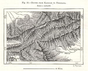 Routes from Kashgar to Ferghana