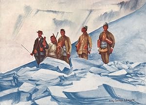 A. Henry Savage Landor and the four men who accompanied him on his ascent to 23,490 feet above Se...