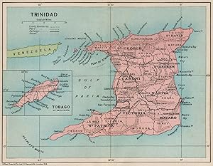 Trinidad; Inset map of Tobago