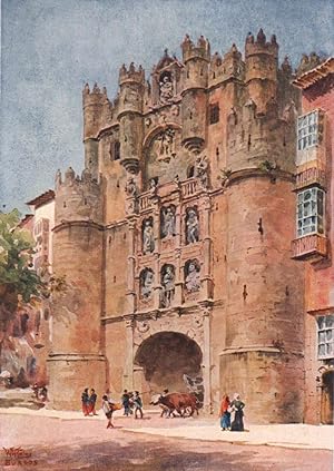 Imagen del vendedor de Burgos. Arch of Santa Maria a la venta por Antiqua Print Gallery