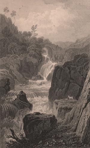 Immagine del venditore per Pont y Rhydlanfair, near Capel Curig, Caernarvonshire venduto da Antiqua Print Gallery