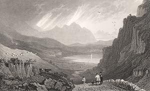 Imagen del vendedor de Llyn Gwynant, Caernarvonshire a la venta por Antiqua Print Gallery