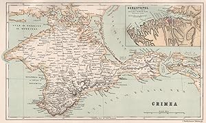 Crimea; Inset map of Sebastopol