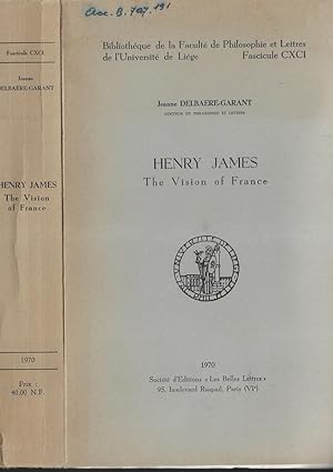 Seller image for Henry James The vision of France for sale by Biblioteca di Babele