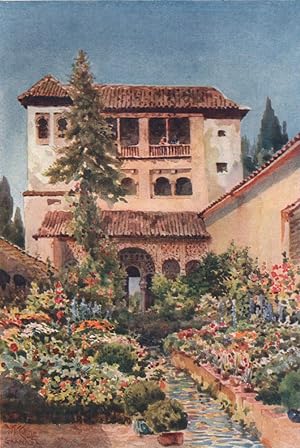 Imagen del vendedor de Granada. The Generalife a la venta por Antiqua Print Gallery