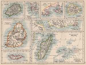 St. Helena; Cape Town; Aden; Ascension; Mauritius; Perim I. and Aden; Socotra; Madagascar; Inset ...