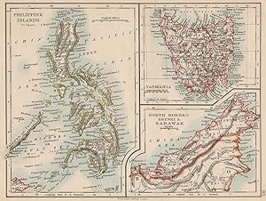 Philippine Islands (to Spain); Tasmania; North Borneo Brunei & Sarawak