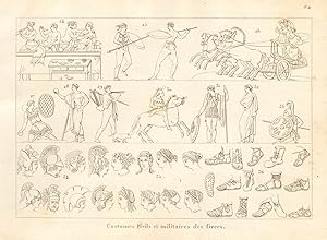 Bild des Verkufers fr Costumes civils et militaires de Grecs zum Verkauf von Antiqua Print Gallery