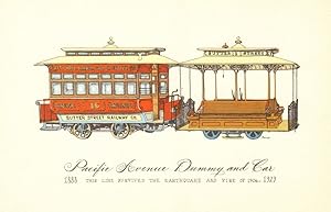 Seller image for Pacific Avenue Dummy and Car - 1888-1929 - This line survived the earthquake and fire of 1906 for sale by Antiqua Print Gallery