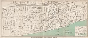 Central Worthing; Inset map of Borough of Worthing