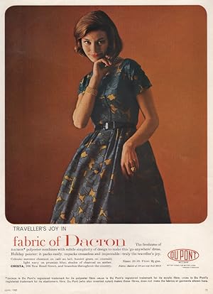 Traveller's Joy in fabric of Dacron. Dupont