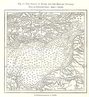 The Strait of Dover and the English Channel from an Admiralty Chart