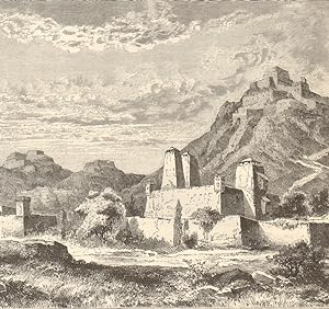 Bild des Verkufers fr Fortified Villages near Lantchew, Province of Kansu zum Verkauf von Antiqua Print Gallery