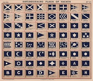 Bild des Verkufers fr Distinguishing Flags of Yachts - Anitai II, I.H. Storey, Nimble, M.C. Mackinnon, Marjorie, J. Coats JR - Darling III, C. Stanley - Margaret, R.D. Brown - Miriam P.F. Holzinger - Patricia, J.A. Jones - Cruiser, T.W. Deighton, Irrwisch II, DR. O. Lohse - Isis, Monica, James T. Mumme - Brunhilde, G. Weederman & Ms Carthy, Arona, A.Cederlend - Alf, P. Boysen, Argo Capt.J. Czyzek - Elba R. Walther - Manon, H. Peyrelongue - Suzanne, Marinette, F. Flory - Tringa, Miss Teacher, Karma W.C. & J.H. teacher - Drot, G. Martinsen - Waterwitch, G. Cecil Whitaker, Lorelei R.L. Kemp - Moana, F. Seccombe, Magda VIII A.W.G. Larsen - Iris, R.T. MS Ilreith, Norka G. Edward - Gallia II, J. Loste - Kittimouse, S. Bubby - Ilwo, P.C. Petersen - Vanda, F. Bruce - Miranda, W.H. Niall Nelson - Whimbrel H.T. Henderson - Toy, J.N. Mc. Cammond, Elf, W.Gauldie & J. Wight - Sunbeam, A.W. Crane, Nordwest Ge Bruder Flugger - Atayr, J. Bergmann, Mara V, E. Kolb - Starlight II, Comm. E. Heyssler, Anemone, W.J.Van Vollenho zum Verkauf von Antiqua Print Gallery