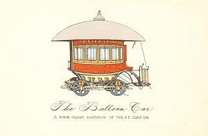 Image du vendeur pour The Balloon Car - a horse-drawn ancestor of the S.F. cable-car mis en vente par Antiqua Print Gallery