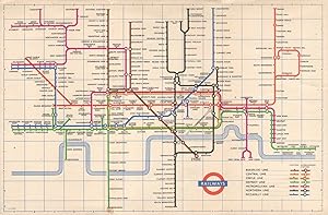 London Transport - Railways diagram of lines - 1955 [355/542D/500,000]