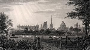 View of Oxford, from the field Beyond Holywell