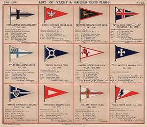 List of Yacht & Sailing Club Flags - Norrköpings Segelsällskap. Est. 1887 - North Shannon Yacht C...