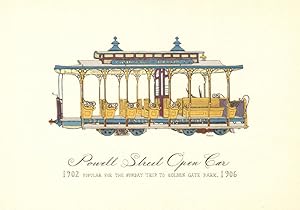 Seller image for Powell Street open car - 1902-1906. popular for the Sunday trip to Golden Gate Park for sale by Antiqua Print Gallery