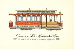 Imagen del vendedor de Omnibus line combination car - 1889-1901. The last of the old lines to be granted a franchise a la venta por Antiqua Print Gallery