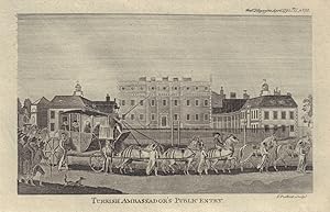 Turkish Ambassador's Public Entry [into London, 21st January, 1795, with a View of Buckingham Hou...