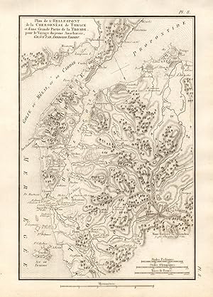 Plan de L'Hellespont de la Chersonese de Thrace et d'une grande partie de la Troade, pour le voya...