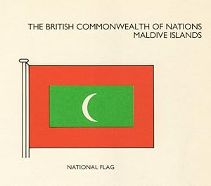 The British Commonwealth of Nations Maldive Islands; National Flag