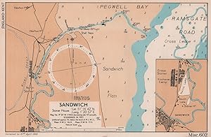 Sandwich. Stonar House. Lat. 51° 16' 42" N. Long. Long. 1° 20' 57" E. mag. var. 9° 20' W. (1943) ...