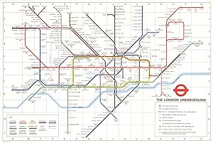London Transport - Underground diagram of lines - No. 1 1978 - Heathrow Central now open [10.77/2...