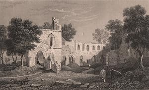 Imagen del vendedor de Basingwerk Abbey, Flintshire a la venta por Antiqua Print Gallery