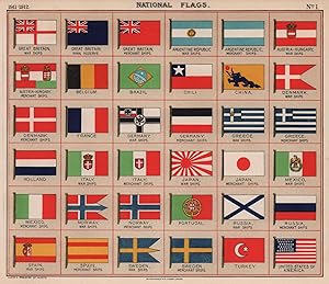 National Flags - Great Britain War Ships - Great Britain Naval Reserve - Great Britain, Merchant ...