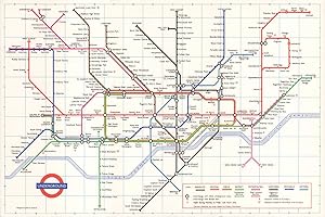 London Transport - Underground diagram of lines - No. 1 1972 [172/1141M/750,000]