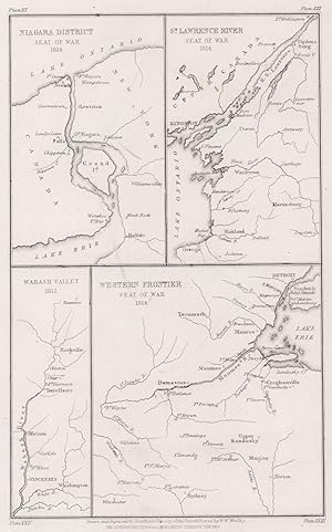 Niagara District seat of war 1814, St. Lawrence River Seat of War 1814, Wabash Valley 1812, Weste...