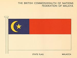 The British Commonwealth of Nations Federation of Malaya; State Flag Malacca