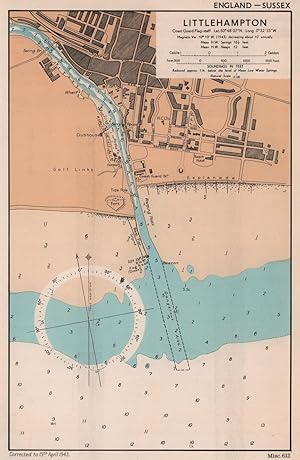 Littlehampton. Coast Guard flag-staff. Lat. 50° 48'07"N. Long 0°32'25"W. Magnetic var. 10° 10' W....