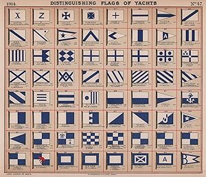 Distinguishing Flags of Yachts - Xanthe - Z - Coila II - Florinda - Dodo II - Tresta - NJEGA - Hé...