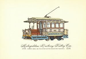 Metropolitan Railway Trolley Car - 1892-1894 - Rebuilt cable car for second electric road in San ...