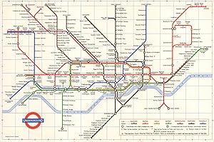 Seller image for London Transport - Underground diagram of lines - 1966 [266/5052/1,000,000] for sale by Antiqua Print Gallery